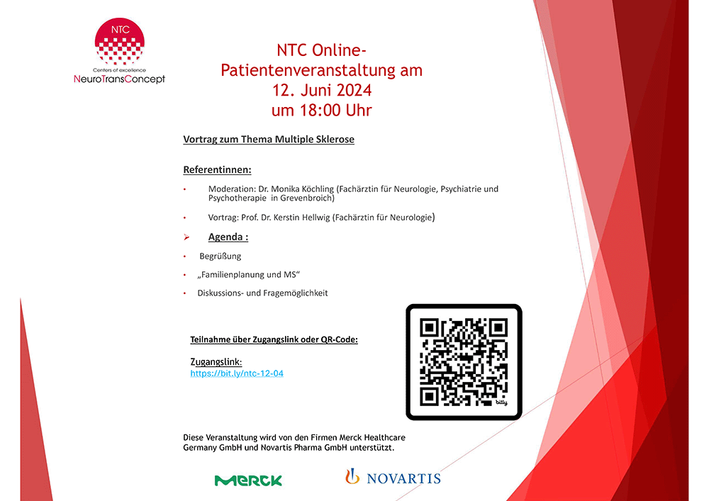 NTC Online-Patientenveranstaltung